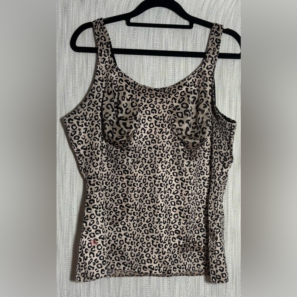 Ruby Ribbon Leopard Print Tank Top